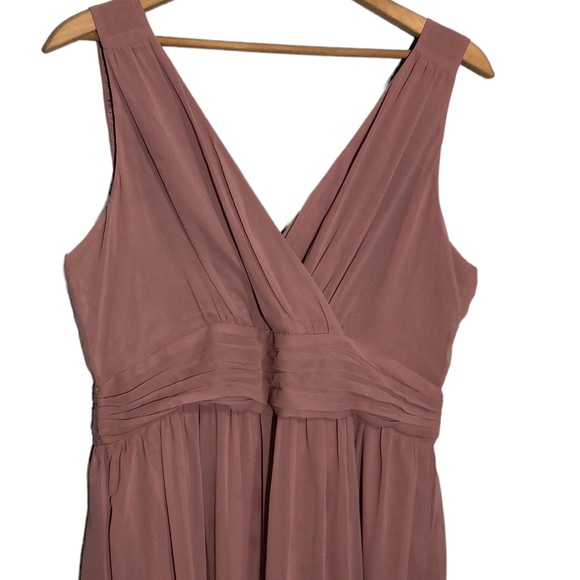 MODCLOTH | Women’s Embracing Grace Sleeveless Chiffon Maxi Dress in Rose 12 NEW - Picture 5 of 12